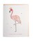 One-of-a-Kind Flamingo Friendship Greeting Card A2 Size with Rhinestone Embellishments